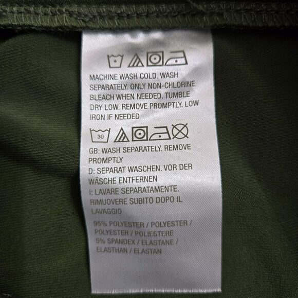 Susan Graver Women XS Green Liquid Knit Pull-on Culotte Pants - Picture 4 of 9